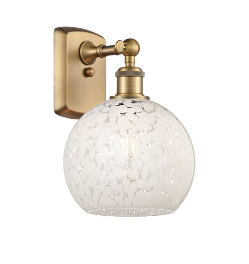 Sconces Single Glass by Innovations ( 405 | 516-1W-BB-G1216-8WM Ballston ) 
