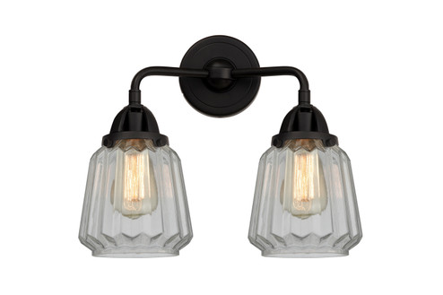 Bathroom Fixtures Two Lights by Innovations ( 405 | 288-2W-BK-G142 Nouveau 2 ) 