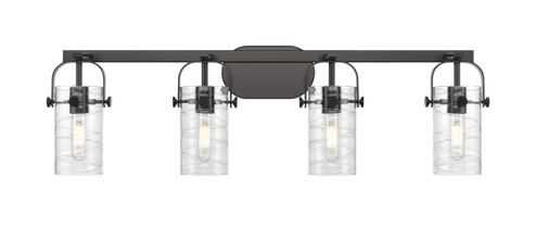 Bathroom Fixtures Four Lights by Innovations ( 405 | 423-4W-BK-G423-7DE Downtown Urban ) 