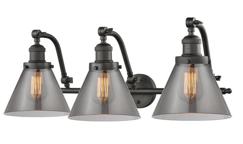Bathroom Fixtures Three Lights by Innovations ( 405 | 515-3W-OB-G43 Franklin Restoration ) 