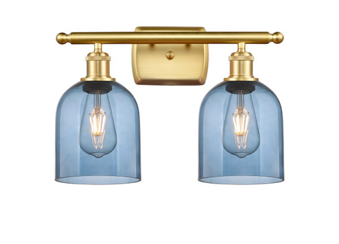 Bathroom Fixtures Two Lights by Innovations ( 405 | 516-2W-SG-G558-6BL Ballston ) 
