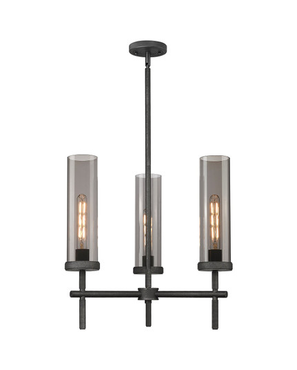 Mini Chandeliers Glass Shade by Innovations ( 405 | 471-3CR-WZ-G471-12SM Downtown Urban ) 