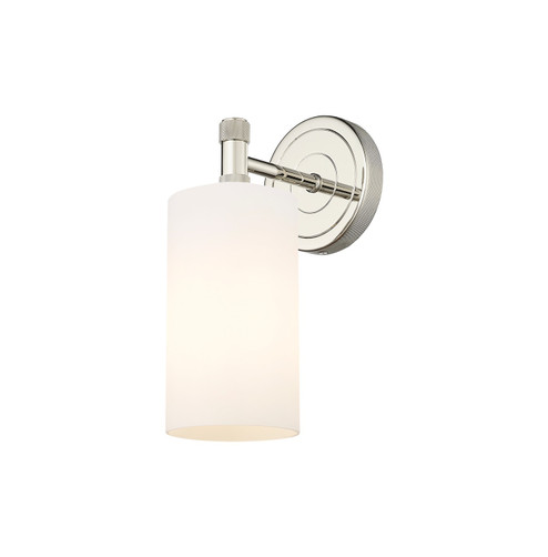 Sconces Single Glass by Innovations ( 405 | 434-1W-PN-G434-7WH Downtown Urban ) 