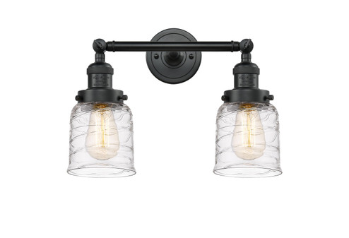 Bathroom Fixtures Two Lights by Innovations ( 405 | 208-BK-G513-LED Franklin Restoration ) 