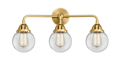 Bathroom Fixtures Three Lights by Innovations ( 405 | 288-3W-SG-G202-6-LED Nouveau 2 ) 