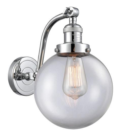 Sconces Single Glass by Innovations ( 405 | 515-1W-PC-G202-8-LED Franklin Restoration ) 