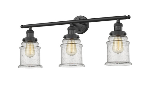 Bathroom Fixtures Three Lights by Innovations ( 405 | 205-BK-G184-LED Franklin Restoration ) 