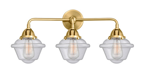 Bathroom Fixtures Three Lights by Innovations ( 405 | 288-3W-SG-G534-LED Nouveau 2 ) 