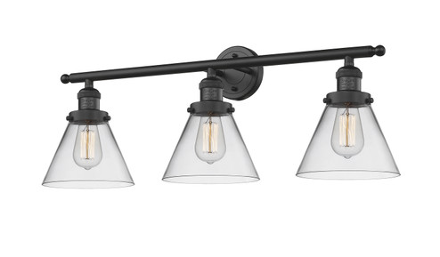 Bathroom Fixtures Three Lights by Innovations ( 405 | 205-BK-G42 Franklin Restoration ) 
