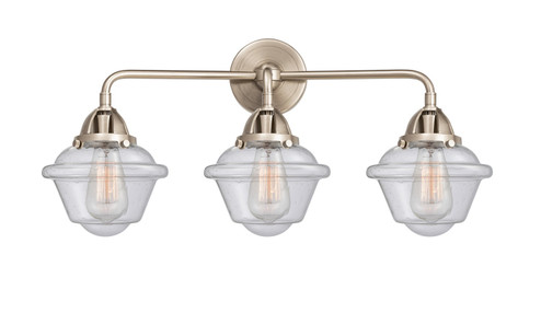Bathroom Fixtures Three Lights by Innovations ( 405 | 288-3W-SN-G534-LED Nouveau 2 ) 
