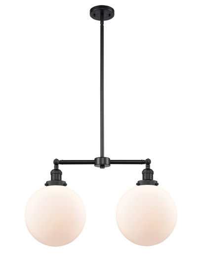Mid. Chandeliers Glass Down by Innovations ( 405 | 209-BK-G201-10 Franklin Restoration ) 