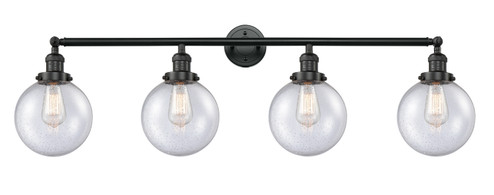 Bathroom Fixtures Four Lights by Innovations ( 405 | 215-BK-G204-8-LED Franklin Restoration ) 