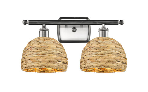 Bathroom Fixtures Two Lights by Innovations ( 405 | 516-2W-SN-RBD-8-NAT Ballston ) 