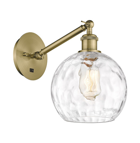 Sconces Single Glass by Innovations ( 405 | 317-1W-AB-G1215-8-LED Ballston ) 