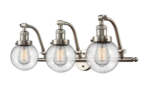 Bathroom Fixtures Three Lights by Innovations ( 405 | 515-3W-SN-G204-6 Franklin Restoration ) 