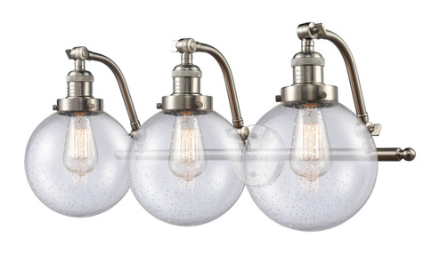 Bathroom Fixtures Three Lights by Innovations ( 405 | 515-3W-SN-G204-8 Franklin Restoration ) 