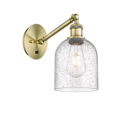Sconces Single Glass by Innovations ( 405 | 317-1W-AB-G558-6SDY Ballston ) 
