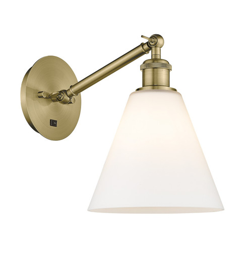 Sconces Single Glass by Innovations ( 405 | 317-1W-AB-GBC-81 Ballston ) 