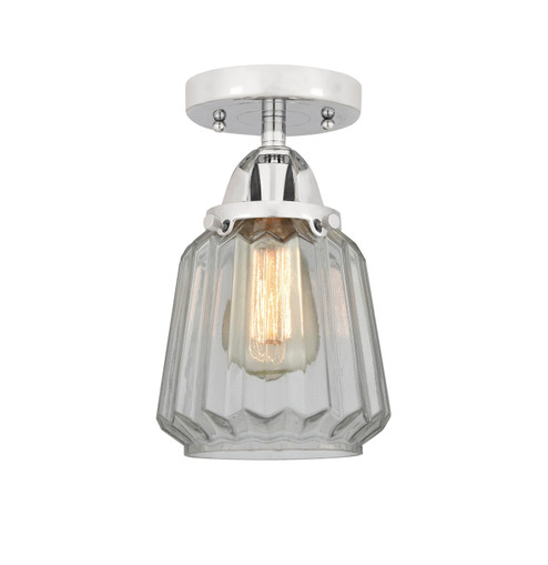 Semi-Flush Mts. Cage by Innovations ( 405 | 288-1C-PC-G142-LED Nouveau 2 ) 