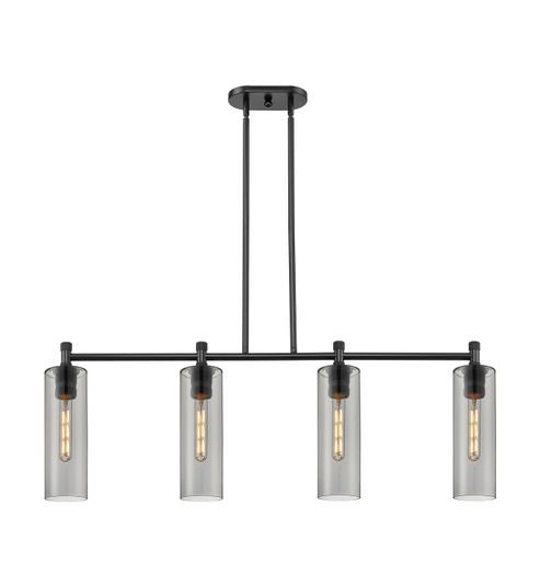 Linear/Island 4 Light + by Innovations ( 405 | 434-4I-BK-G434-12SM Downtown Urban ) 