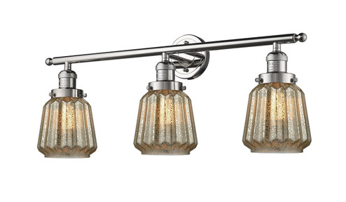 Bathroom Fixtures Three Lights by Innovations ( 405 | 205-PN-G146-LED Franklin Restoration ) 