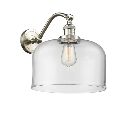 Sconces Single Glass by Innovations ( 405 | 515-1W-SN-G72-L-LED Franklin Restoration ) 