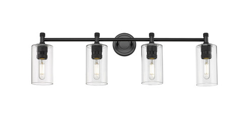 Bathroom Fixtures Four Lights by Innovations ( 405 | 434-4W-BK-G434-7CL Downtown Urban ) 