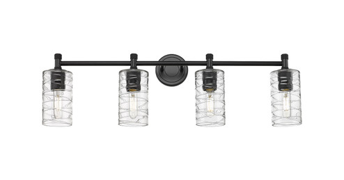 Bathroom Fixtures Four Lights by Innovations ( 405 | 434-4W-BK-G434-7DE Downtown Urban ) 