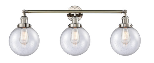 Bathroom Fixtures Three Lights by Innovations ( 405 | 205-PN-G204-8 Franklin Restoration ) 