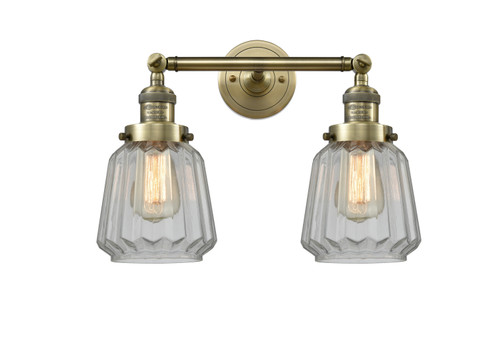 Bathroom Fixtures Two Lights by Innovations ( 405 | 208-AB-G142-LED Franklin Restoration ) 