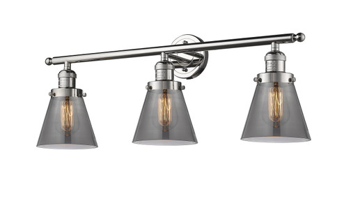 Bathroom Fixtures Three Lights by Innovations ( 405 | 205-PN-G63-LED Franklin Restoration ) 