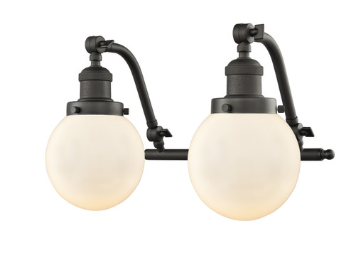 Bathroom Fixtures Two Lights by Innovations ( 405 | 515-2W-OB-G201-6-LED Franklin Restoration ) 