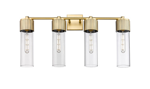 Bathroom Fixtures Four Lights by Innovations ( 405 | 428-4W-BB-G428-12CL Downtown Urban ) 