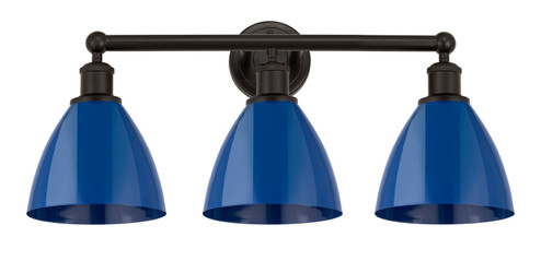 Bathroom Fixtures Three Lights by Innovations ( 405 | 616-3W-OB-MBD-75-BL Edison ) 