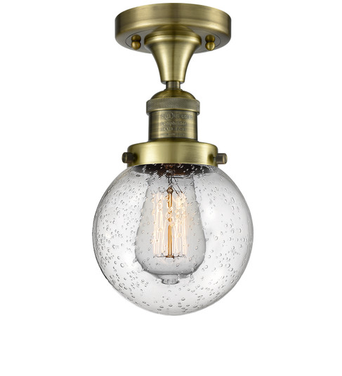 Semi-Flush Mts. Glass Down by Innovations ( 405 | 517-1CH-AB-G204-6 Franklin Restoration ) 