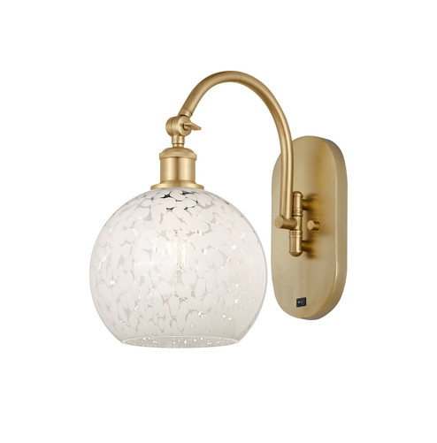 Sconces Single Glass by Innovations ( 405 | 518-1W-SG-G1216-8WM Ballston ) 