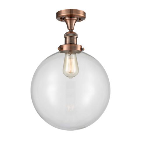 Semi-Flush Mts. Glass Down by Innovations ( 405 | 517-1CH-AC-G202-12 Franklin Restoration ) 
