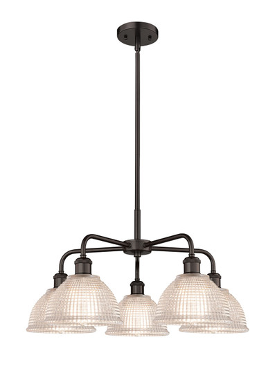 Mid. Chandeliers Glass Down by Innovations ( 405 | 516-5CR-OB-G422 Ballston ) 