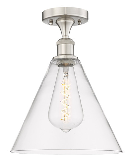 Semi-Flush Mts. Glass Down by Innovations ( 405 | 616-1F-SN-GBC-122 Edison ) 