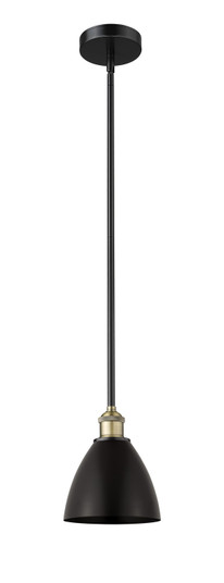 Mini Pendants Metal Shade by Innovations ( 405 | 616-1S-BAB-MBD-75-BK Edison ) 