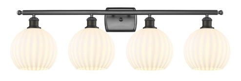 Bathroom Fixtures Four Lights by Innovations ( 405 | 516-4W-OB-G1217-8WV Ballston ) 