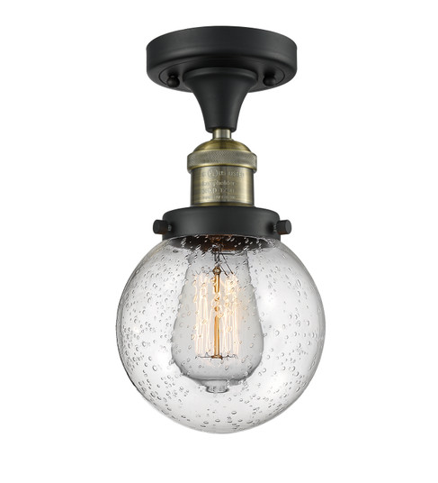 Semi-Flush Mts. Glass Down by Innovations ( 405 | 517-1CH-BAB-G204-6-LED Franklin Restoration ) 