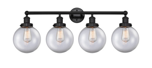 Bathroom Fixtures Four Lights by Innovations ( 405 | 616-4W-BK-G202-8 Edison )  Bathroom Fixtures Four Lights by Innovations ( 405 | 616-4W-BK-G202-8 Edison )