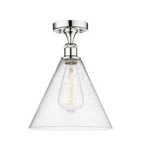 Semi-Flush Mts. Glass Down by Innovations ( 405 | 616-1F-PC-GBC-124 Edison ) 
