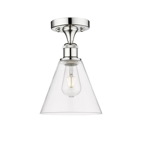 Semi-Flush Mts. Glass Down by Innovations ( 405 | 616-1F-PC-GBC-82 Edison ) 