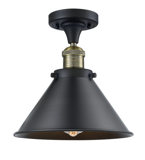 Semi-Flush Mts. Glass Down by Innovations ( 405 | 517-1CH-BAB-M10-BK-LED Franklin Restoration ) 