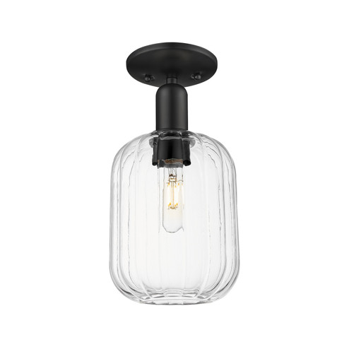 Semi-Flush Mts. Glass Down by Innovations ( 405 | 716-1C-BK-G460-7CL Arcadia ) 