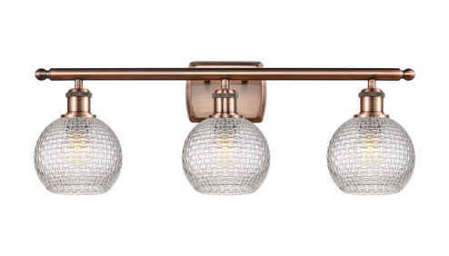 Bathroom Fixtures Three Lights by Innovations ( 405 | 516-3W-AC-G122C-6CL Ballston )  Bathroom Fixtures Three Lights by Innovations ( 405 | 516-3W-AC-G122C-6CL Ballston )