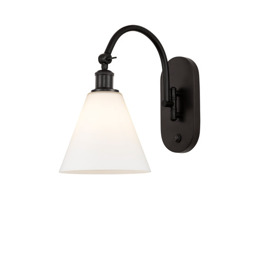 Sconces Single Glass by Innovations ( 405 | 518-1W-OB-GBC-81-LED Ballston ) 