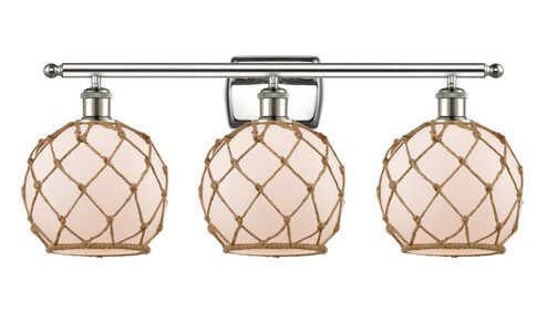 Bathroom Fixtures Three Lights by Innovations ( 405 | 516-3W-PN-G121-8RB Ballston ) 